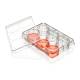 Globe Scientific TC-PLT-6 Diamond® SureGro™ Multiple Well Plate, Tissue Culture Treated, Flat Bottom - 6 Well, Open Lid