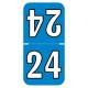 Arden Label TCYM-24-T4 2024 Top-Tab Year Labels - Colwell Compatible - Size 1 1/2" H x 3/4" W