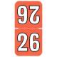 Arden Label TCYM-26-T4 Colwell Compatible TCYM Series 2026 Top-Tab Year Labels - Size 1 1/2" H x 3/4" W