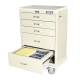 Harloff TPS3028EC5 T-Series Standard Width Tall Anesthesia Cart with Five Drawers, Basic Electronic Pushbutton Lock (Tray is sold separately, and supplies are not included.)