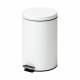 Clinton TR-13W Small Round White Waste Receptacle - 12 L Capacity (12.68 Quarts)