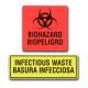 2 biohazard labels included.