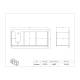 Poltex TRIWIPE Triple Wipe Holder - Dimensions