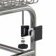R&B Wire TRKR-AT-V1/4PK CartCop® Tracking Mount for Wire Laundry Cart - Parts Showing (Apple AirTag™ is not included and Laundry Cart is Sold Separately)