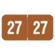 Arden Label TRYM-27-T4 Traco Compatible TRYM Series 2027 Year Labels - Size 3/4" H x 1 1/2" W
