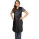 Universal Medical UM-QSFLXB-LF Series Fast Ship Flex Back Lead Free Apron - Black Nylon (Front View)
