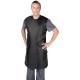 Universal Medical UM-QSFLXB-LF Series Fast Ship Flex Back Lead Free Apron - Black Nylon (Front View)