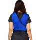 Universal Medical UM-QSFLXB-LF Series Fast Ship Flex Back Lead Free Apron - Royal Blue Nylon (Elastic Back for Comfortable Fit)
