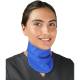 Universal Medical UM-QSTC-LF Series Fast Ship Lead Free Thyroid Shield - Royal Blue Nylon (Front View)
