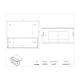 Poltex UNDRGBST1 Undermount Glove Box Holder - Dimensions