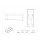Poltex UNDRSRPIP1 Undermount Serological Pipette Holder, 1 Pocket - Dimensions