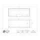 Poltex UNDRWIP99 Undermount Wipe Holder - Dimensions