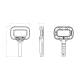 Burton Medical UV604LED UV LED Magnifier Exam Light - Drawing