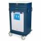 Harloff Model VF4300K-AC Mobile Vaccine Freezer Cart with 1.8 Cubic Feet Freezer, Three Drawers, Key Lock