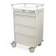 Harloff VLT150EMOT Value Line MOT® Compatible Medication Cart with Basic Electronic Pushbutton Lock (Shown in Light Gray Color)