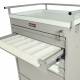 Harloff VLT18BIN3 Value Line 18 - 3.5" Med-Bin Medication Cart with Key Lock