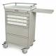 Harloff VLT18BIN3 Value Line 18 - 3.5" Med-Bin Medication Cart with Key Lock