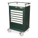 Harloff VLT24BIN5-EKC Value Line 24 - 5" Med-Bin Medication Cart with CompX Electronic Lock