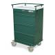 Harloff VLT360EPC Value Line 360 Punch Card Medication Cart with Basic Electronic Pushbutton Lock, Locking Narcotics Box (Shown in Hammertone Green Color)