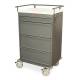 Harloff VLT360PC Value Line 360 Punch Card Medication Cart with Key Lock, Locking Narcotics Box (Shown in Hammertone Gray Color)