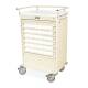 Harloff VLT36BIN3 Value Line 36 - 3.5" Med-Bin Medication Cart with Key Lock (Shown in Beige Color)