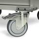 5" ball-bearing premium casters.