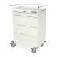 Harloff VLT480EPC Value Line 480 Punch Card Medication Cart with Basic Electronic Pushbutton Lock, Locking Narcotics Box - White