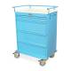 Harloff VLT480PC Value Line 480 Punch Card Medication Cart with Key Lock, Locking Narcotics Box (Shown in Light Blue Color)