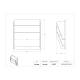 Poltex VRTFILE2 Vertical Wall File, 2 Pocket - Dimensions