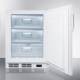 Accucold VT65MLADA ADA Height All-Freezer with 3 Glass Drawers, Right Handle Solid Doo, 3.5 Cubic Feet - Door Opened