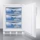 Accucold VT65MLBI Height-Adjustable Built-In All-Freezer with 3 Basket Drawers, Right Handle Solid Door, 3.5 Cubic Feet - Filled with Containers (Containers are not Included)