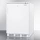 Accucold VT65MLBI Height-Adjustable Built-In All-Freezer with 3 Basket Drawers, Right Handle Solid Door, 3.5 Cubic Feet - Left Angle
