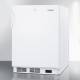 Accucold VT65MLBIADA ADA Height Built-In All-Freezer with 3 Glass Drawers, Right Handle Solid Door, 3.5 Cubic Feet - Left Angle
