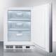 Accucold VT65MLBIIFADA ADA Height Built-In All-Freezer with 3 Glass Drawers, Right Handle Panel-Ready Door (Panel Not Included), 3.5 Cubic Feet - Door Opened (Custom Panel is not Included)