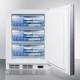Accucold VT65MLBIIFADA ADA Height Built-In All-Freezer with 3 Glass Drawers, Right Handle Panel-Ready Door (Panel Not Included), 3.5 Cubic Feet - Filled with Containers (Custom Panel and Containers are not Included)