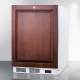Accucold VT65MLBIIFADA ADA Height Built-In All-Freezer with 3 Glass Drawers, Right Handle Panel-Ready Door (Panel Not Included), 3.5 Cubic Feet - Left Angle (Custom Panel is not Included)