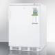 Accucold VT65MLBIMED MED Series Height-Adjustable Built-In All-Freezer with 3 Basket Drawers, Right Handle Solid Door, 3.2 Cubic Feet - Left Angle