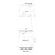 Accucold VT65MLBIVAC VAC Series Height-Adjustable Built-In All-Freezer with 3 Wire Baskets, Right Handle Solid Door, 3.2 Cubic Feet - Front and Top View Dimensions