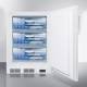 Accucold VT65MLBIVACADA VAC Series ADA Height Built-In All-Freezer with 3 Wire Baskets, Right Handle Solid Door, 3.2 Cubic Feet - Filled with Containers (Containers are not Included)