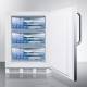 Accucold VT65MLCSS All-Freezer with 3 Basket Drawers, Right Handle Stainless Steel Door, 3.5 Cubic Feet - Filled with Containers (Containers are not Included)