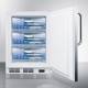 Accucold VT65MLCSSADA ADA Height All-Freezer with 3 Basket Drawers, Right Handle Stainless Steel Door, 3.5 Cubic Feet - Filled with Containers (Containers are not Included)