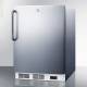 Accucold VT65MLCSSADA ADA Height All-Freezer with 3 Basket Drawers, Right Handle Stainless Steel Door, 3.5 Cubic Feet - Left Angle