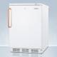 Accucold VT65MLTBC All-Freezer with Antimicrobial Pure Copper Handle, 3 Basket Drawers, Right Handle Solid Door, 3.5 Cubic Feet - Left Angle