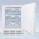 Accucold VT65MLVAC456ADA ADA Height All-Freezer with NSF/ANSI 456 Certification, 3 Plastic Drawers, Right Handle Solid Door, 1.85 Cubic Feet - Door Opened