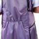 Shielding WAFB5-3-UL Ultra Lite Flex Back Wrap Around Apron with Hook and Loop Closure in Purple Diamond Ripstop (Close-Up of Elastic Flex Back)