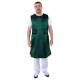 Shielding WAFB5-3 Regular Lead Flex Back Wrap Around Apron with Hook and Loop Closure in Kelly Green Diamond Ripstop (Patch Pocket is an Optional Upgrade)