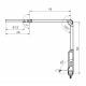 Waldmann D15954100, D15954110, D15954120, D15954130, and D15954150 OPTICLUX 10-1 P TX LED Magnifier Light with Double Arm Wood Light - Dimension in Millimeter