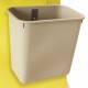 Harloff 8 Quart Plastic Waste Container without Cover, Direct Mount