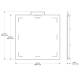 RC Imaging WBC1717CF Weight Bearing Protective Cover with Carbon Fiber for 17"x17" Wireless Panel, 1000 lbs Weight Capacity