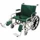 24" Wide Bariatric Non-Magnetic Wheelchair with Detachable Elevating Legrests